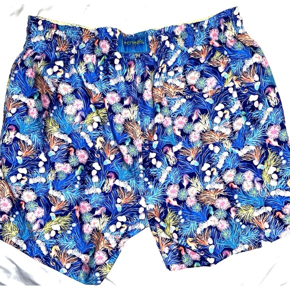 Michael's Blue Coral Swim Trunks Mens Size XL 6” Inseam Mesh Lined - Picture 4 of 7